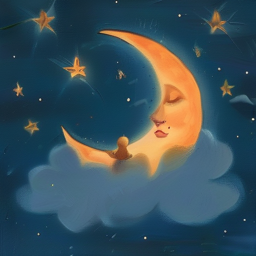 夜语轻吟，星辰相伴，愿你安眠入梦